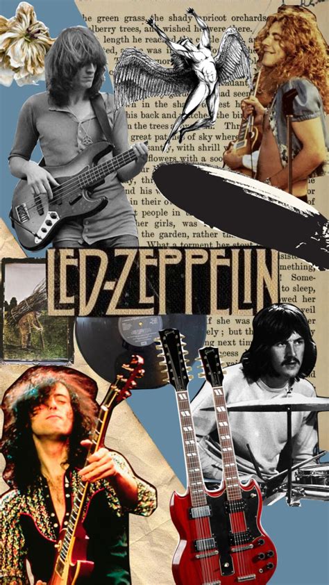 #vintage #moodboard #ledzeppelin #robertplant #jimmypage #johnpauljones ...