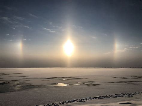 Photos: Sun dogs create a show in the winter morning sky | WLUK