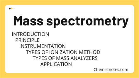 Mass spectrometry: easy Principle, instrumentation, and useful ...