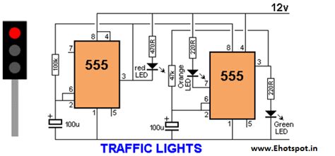 Making Traffic Lights using 555 IC ~ Electronics Hotspot