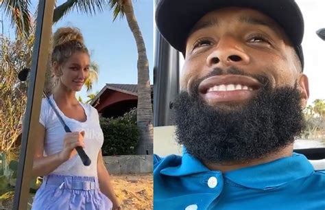 Odell Beckham Jr. with girlfriend Lauren Wood on vacation - Swipe Sports