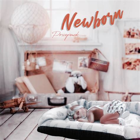 Newborn posepack | Sims baby, Sims 4, Sims