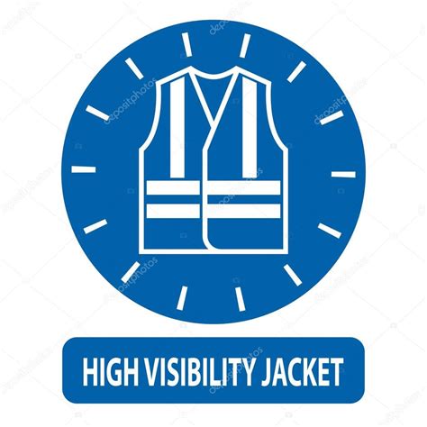 High visibility jacket icon. Safety equipment. Protective workwear ...