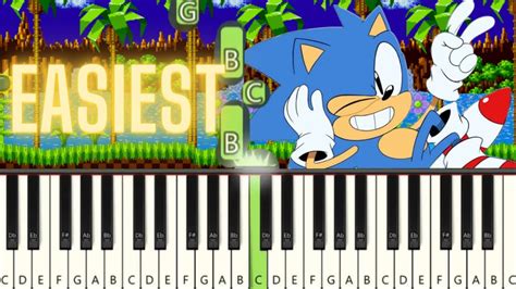 EASY Sonic the Hedgehog - Green Hill Zone Piano tutorial - YouTube