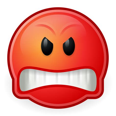 Red Angry Emoticon - ClipArt Best