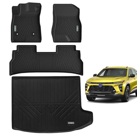 WAYIDSS Floor Mats 2 Row Liners Set &Cargo Liner for 2024 Chevrolet ...