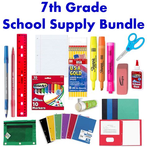 School Supply Bundle for 7th Grade | School supplies, School supplies ...