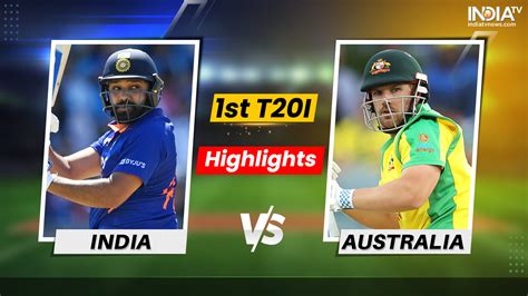 IND vs AUS, 1st T20, Highlights: AUS annihilate IND; win by 4 wickets ...