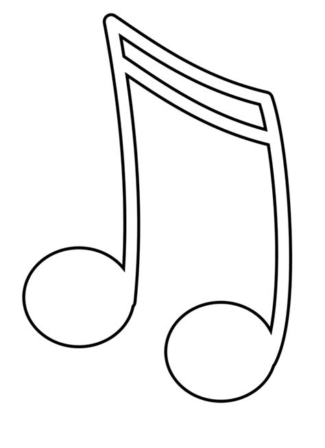 Music Note Printable Coloring Pages