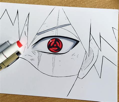 Kakashi's Mangekyou Sharingan! Art by me : r/Boruto