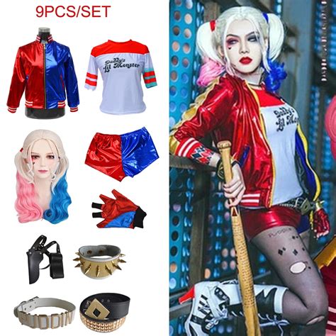 Anime Sets Harley Quinn Costumes Adult Cosplay - Walmart.com