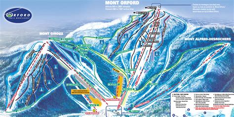 Mont Orford Ski Trail Map - Magog Quebec Canada • mappery