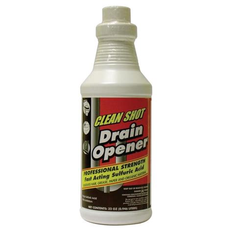 CLEAN SHOT 32-oz Sulfuric Acid Drain Opener in the Drain Cleaners ...