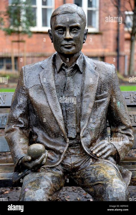 Alan Turing Statue, Manchester Stock Photo - Alamy