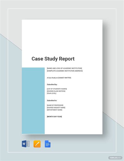 Case Study Report Template - Download in Word, Google Docs, Apple Pages ...