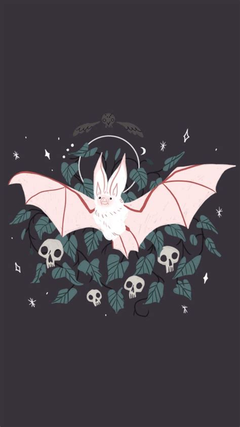 bat wallpaper in 2022 | Cute art, Creepy art, Animal art