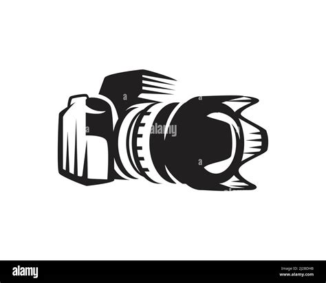 Photography and DSLR Camera Silhouette Vector Stock Vector Image & Art ...