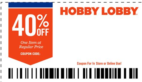 Hobby Lobby Printable Coupons 2020: 40% off on Home Decor, Frames ...