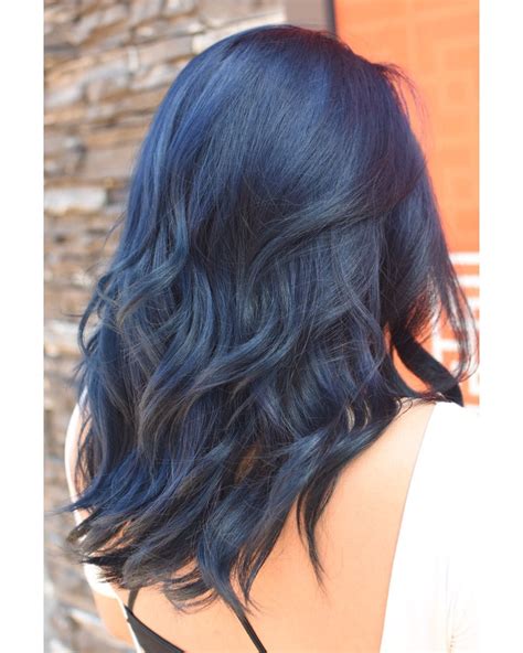 blue black from black box dye😱😱 | Hair color for black hair, Black hair ...