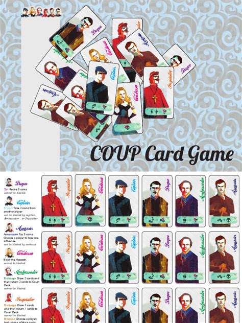 A Guide to Key Cards and Their Effects in the COUP Card Game | PDF