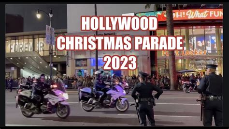 SNIPPETS OF HOLLYWOOD CHRISTMAS PARADE 2023 - YouTube