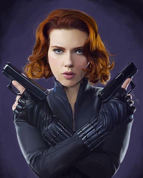 Scarlett Johansson as Black Widow on Behance