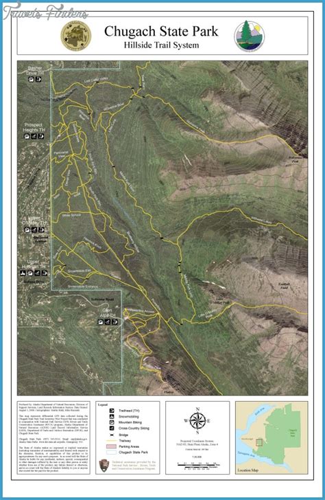 Anchorage Hiking Trails Map - TravelsFinders.Com