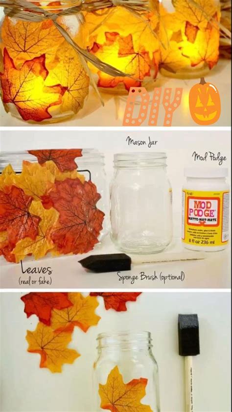 Fall craft | Mason jar crafts diy, Fall crafts diy, Mason jar diy