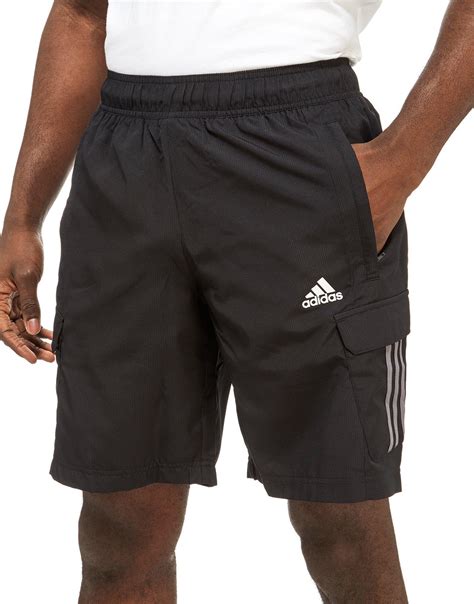 adidas Synthetic Cargo Shorts in Black/Grey (Black) for Men - Lyst