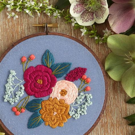 40+ best modern embroidery kits for beginners - Swoodson Says