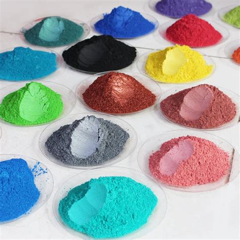 Epoxy Resin Mica Powder Pigments 20 Colors Set - Metallic Pigments and ...