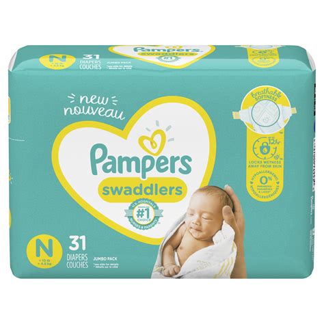 Pampers Swaddlers Newborn Diapers, Soft and Absorbent, Size N, 31 Ct ...