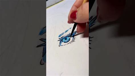 Drawing Gojo's eyes 👀 step by step #jujutsukaisen #gojo #satorugojo # ...