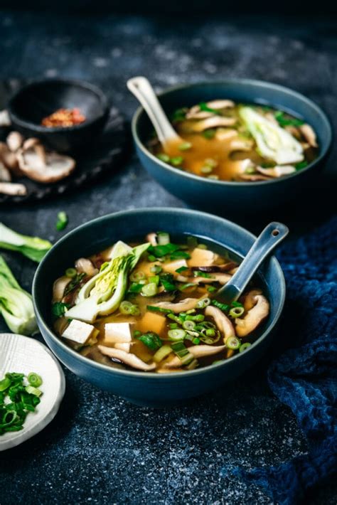 Vegan Miso Soup with Tofu and Mushrooms | Crowded Kitchen