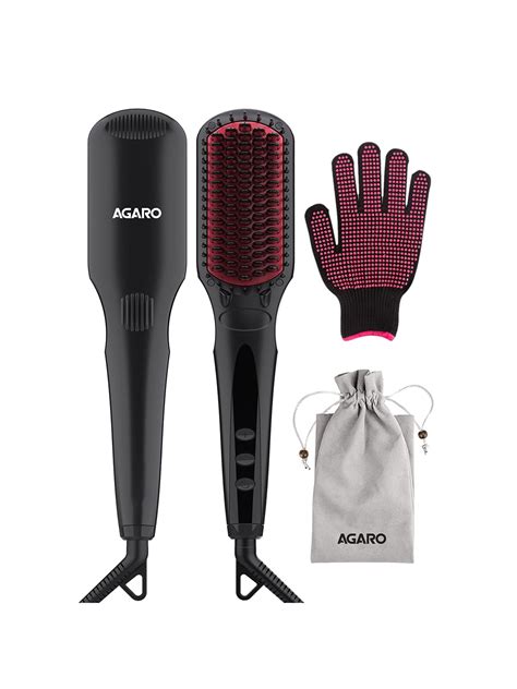 Buy Agaro HSB2206 2 In 1 Hair Straightening & Combing Brush With Ionic ...