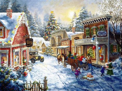 🔥 [130+] Christmas Village Backgrounds | WallpaperSafari