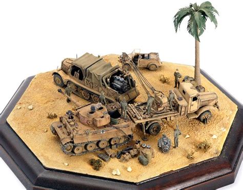 Tiger Diorama by Hideaki Kudo (Various 1/144) | Military diorama ...