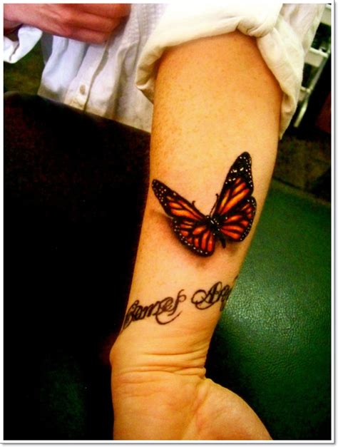 Lovable Monarch Butterfly Tattoo Design - 3D Monarch Butterfly Tattoos ...