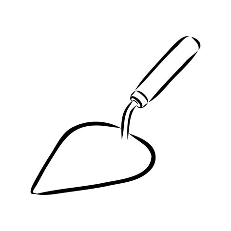 construction trowel vector sketch 8655964 Vector Art at Vecteezy