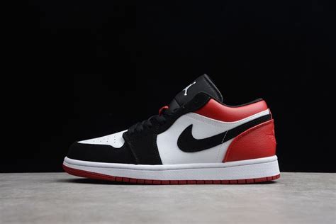 Air Jordan 1 Low White Black Gym Red 553558-116 #36-46