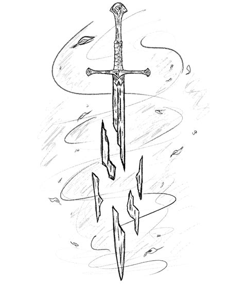 ArtStation - LOTR Sword tattoo design