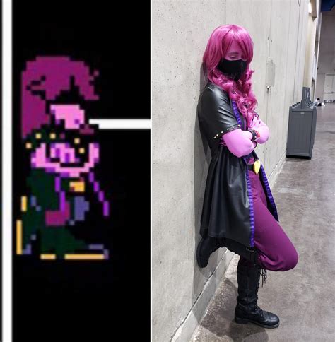 I'm pretty pleased with how my Susie cosplay turned out! : r/Deltarune