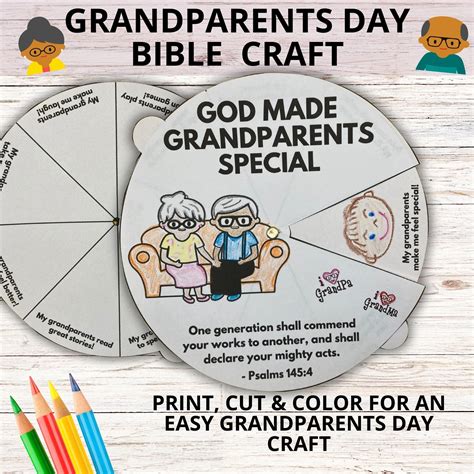 Grandparents Day Sunday School Printable Bundle, Grandparents Bible ...