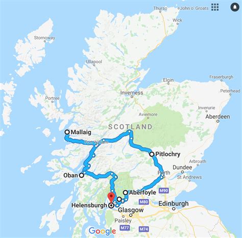 Loch Lomond National Park and Beyond Camper route planner