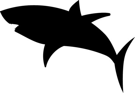 Great White Shark Silhouette at GetDrawings | Free download