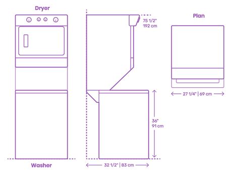 Whirlpool Stackable Washer Dryer Dimensions