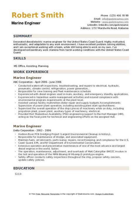 Shipyard Resume Sample