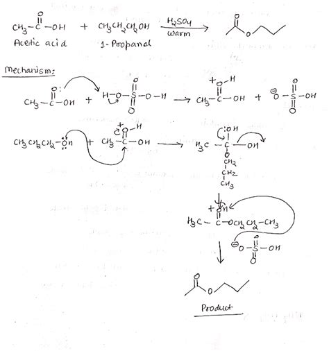 [Solved] 10 1 point The product of the reaction between 1-propanol and ...