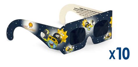 Solar SUNsafe Certified Kids Eclipse Sunglasses-10 pack | Eclipse Gear