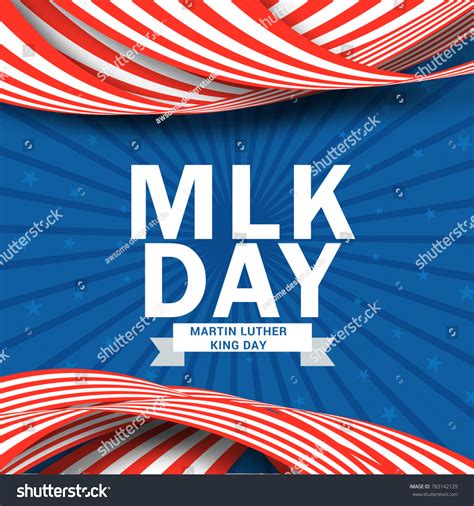 Illustration Martin Luther King Day Poster Stock Vector (Royalty Free ...